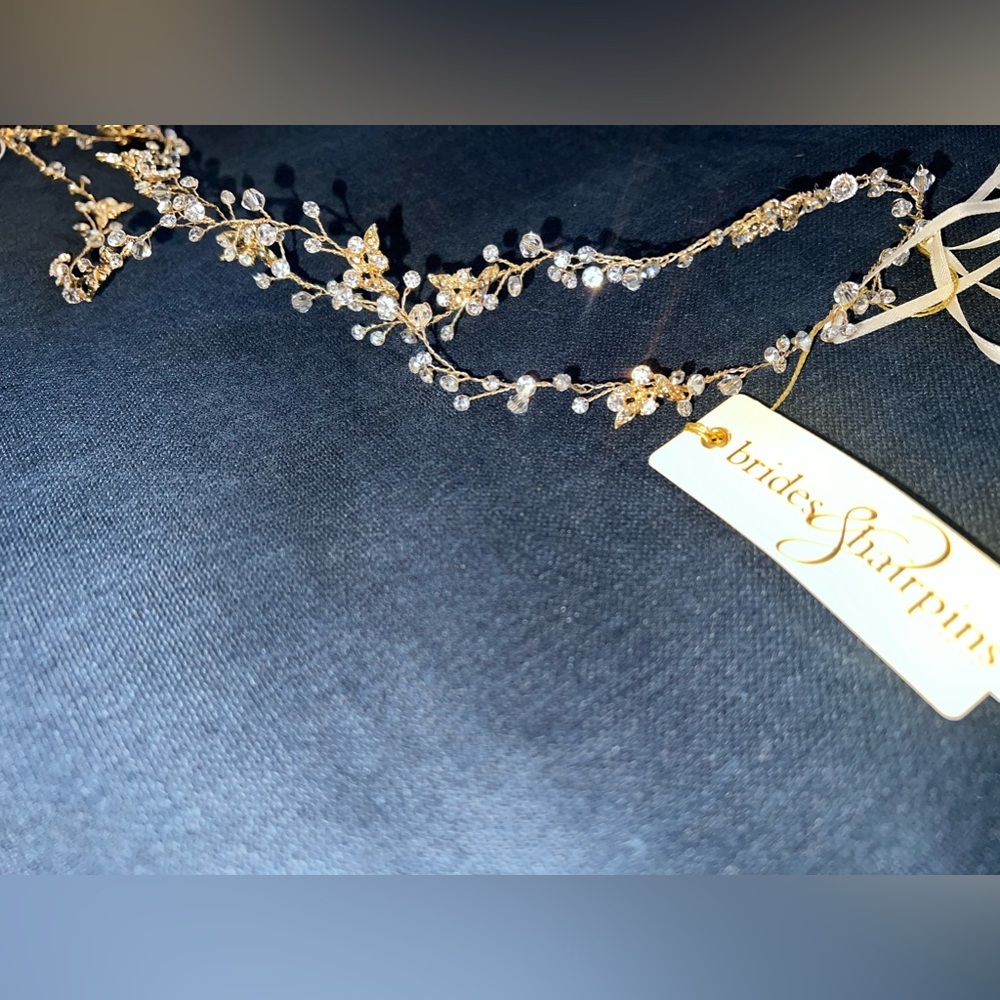 Brides & Hairpins - Gia Double Banded Halo Headpiece​ - Picture 5 of 6